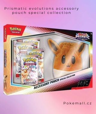 Pokémon Prismatic evolutions accessory pouch special collection za 999,- Kč? Za tuhle cenu nakoupíš na Pokemall.cz💣🔥...
